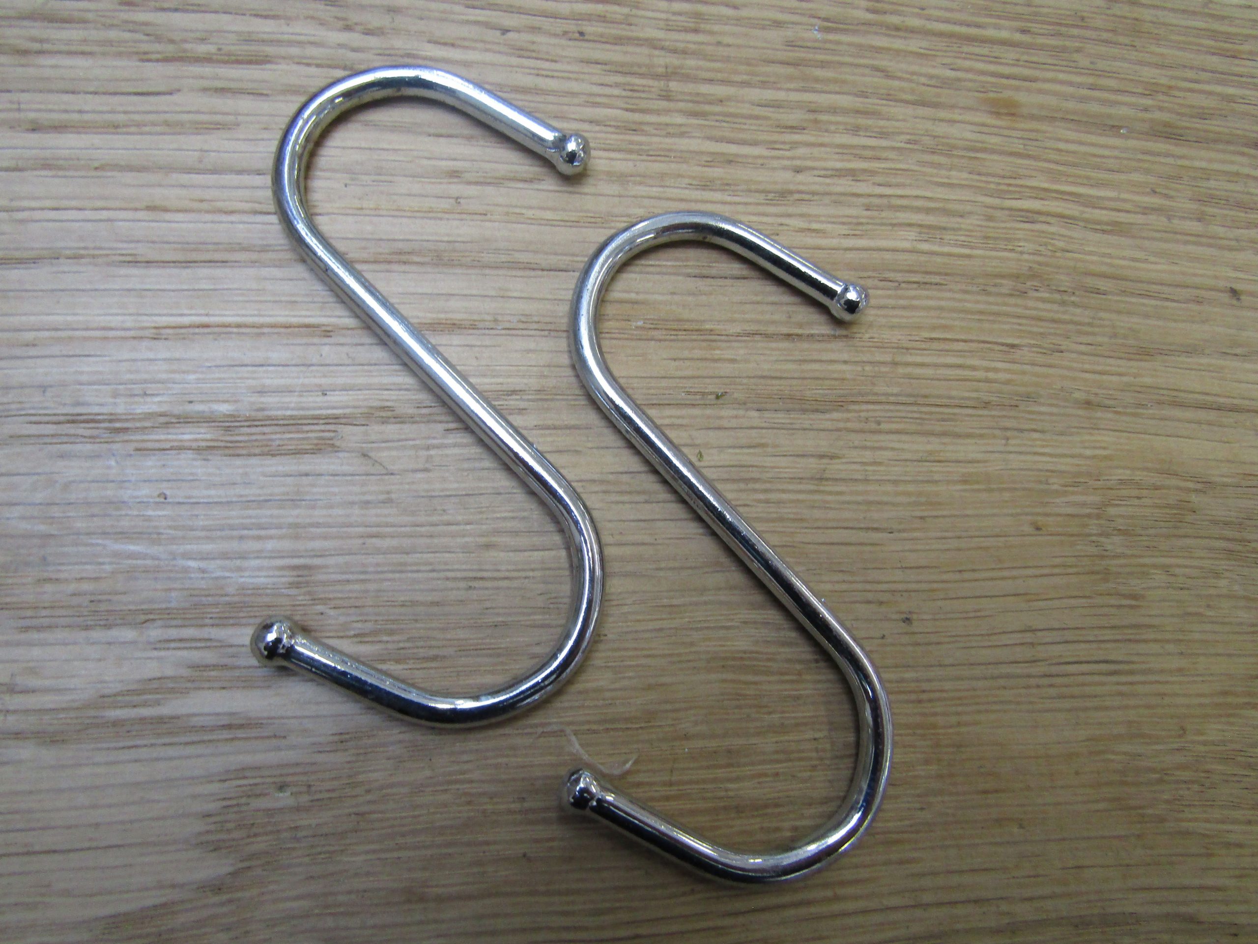 3" Steel S Hook Chrome