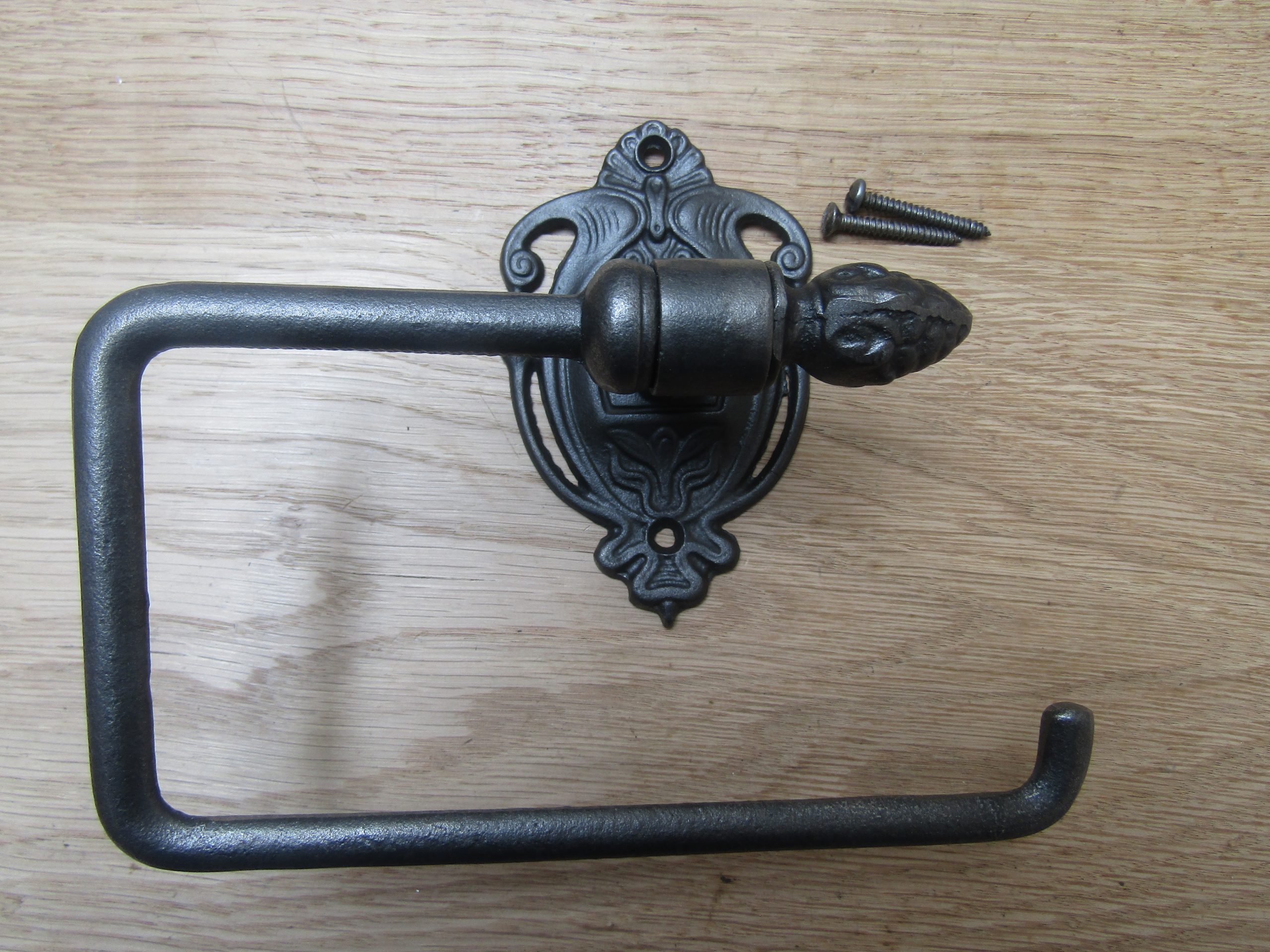Acorn Toilet Roll Holder Antique Iron
