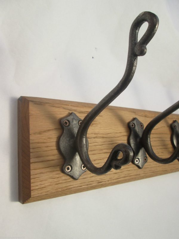 Antique Iron Elephant trunk 10 Hook Coat Rail 108cm