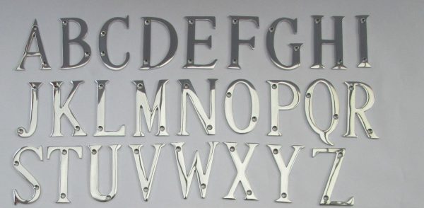 3" Polished Chrome Letter Y