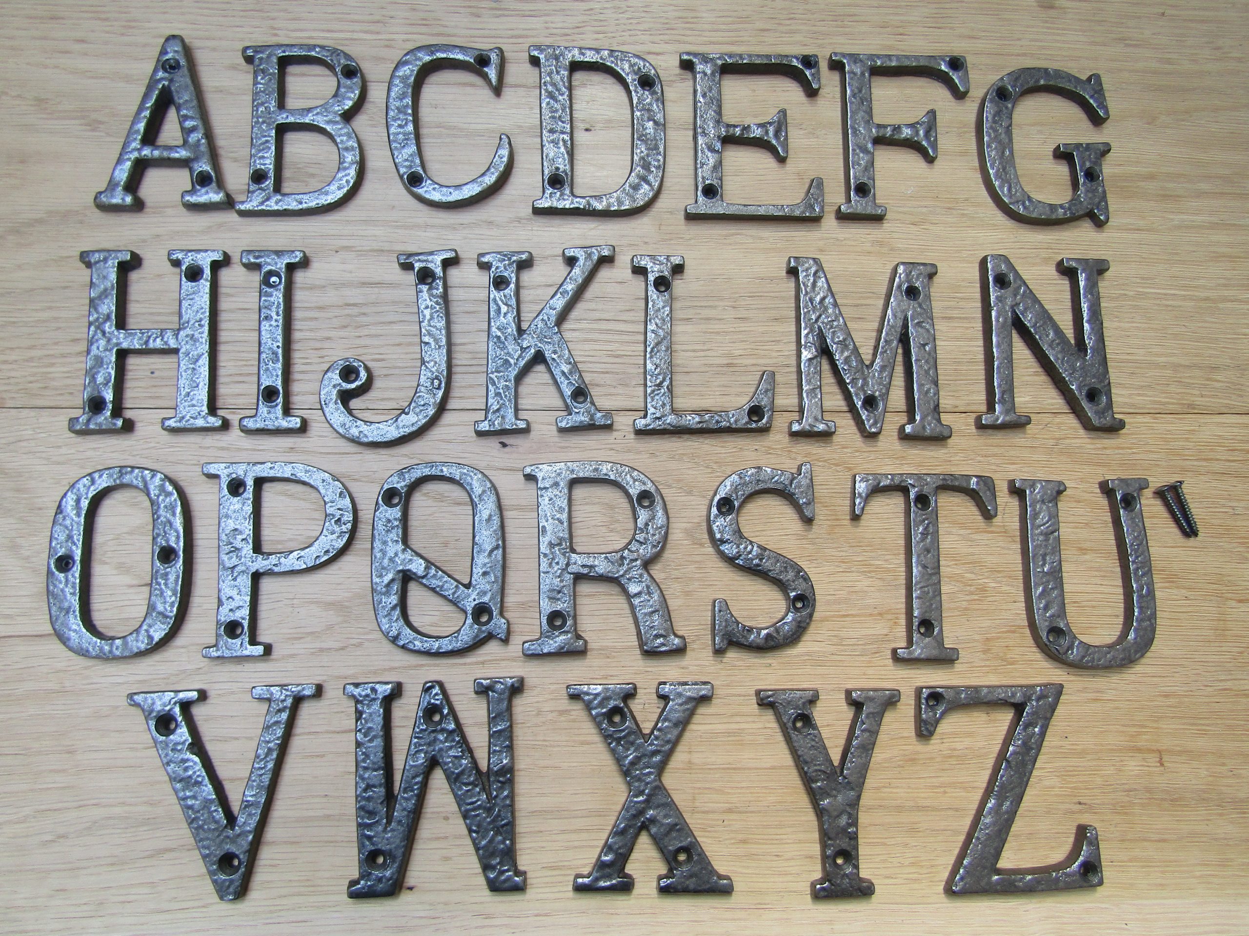 3" Antique Iron Letter N