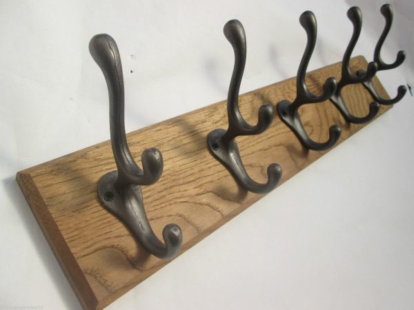 Antique Iron Antler 10 Hook Coat Rail 108cm