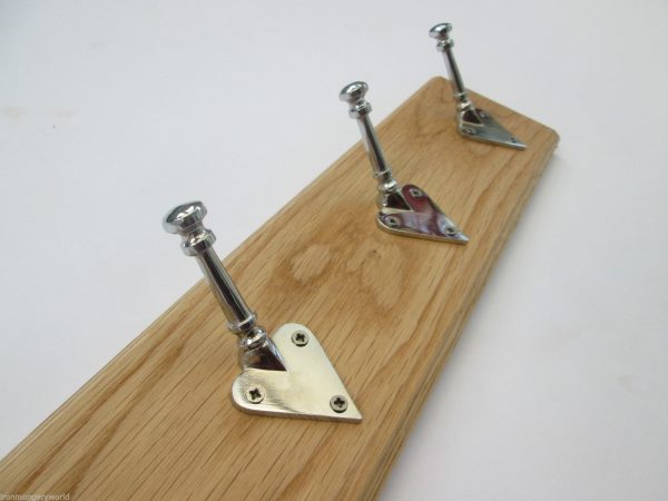 Chrome Arts & Crafts 10 Hook Coat Rail 108cm