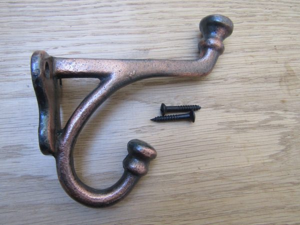 Pack Of 5 Balmoral Coat Hooks Antique Copper