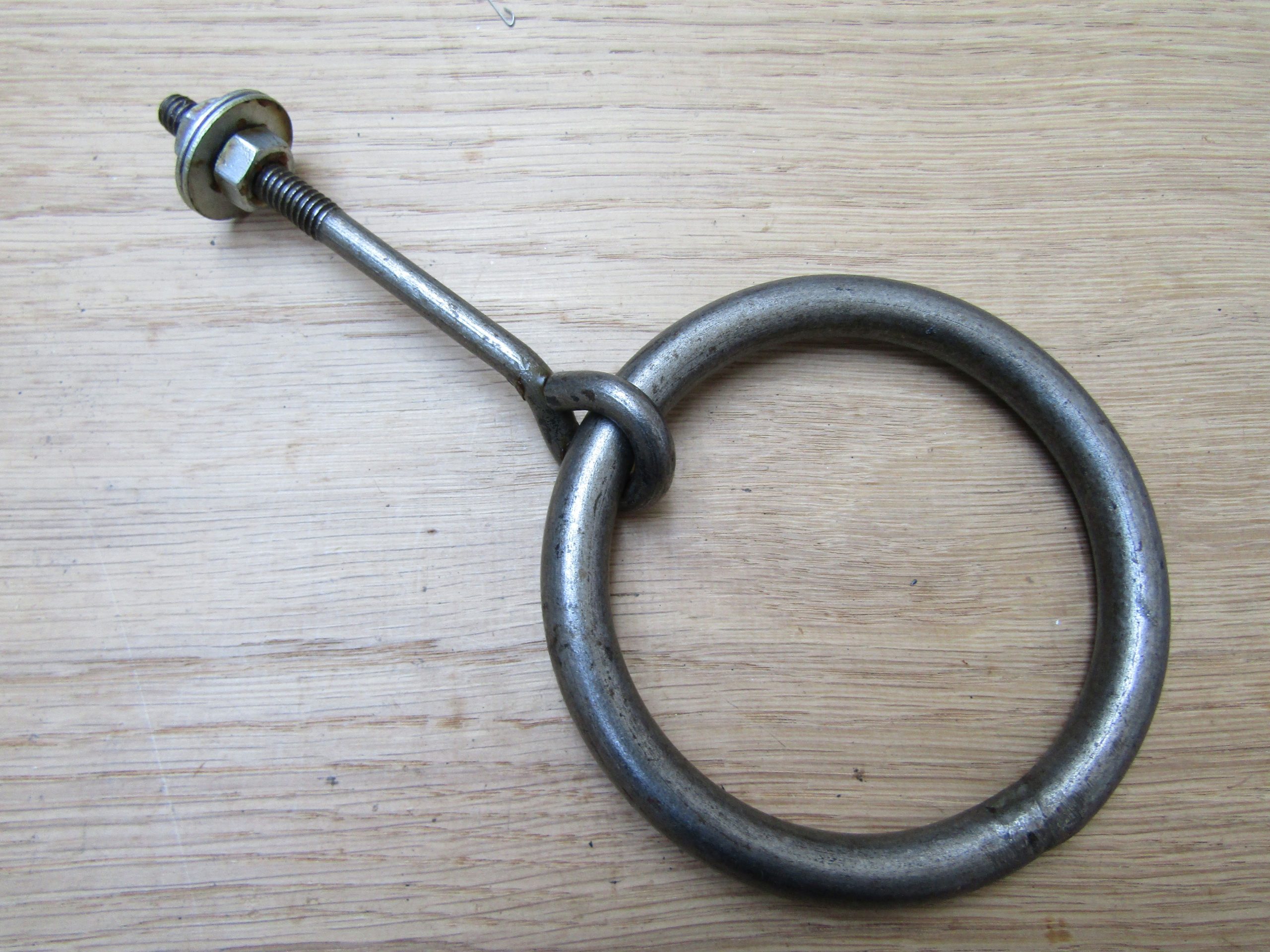 Ring Pull bed shackle Antique Iron Small