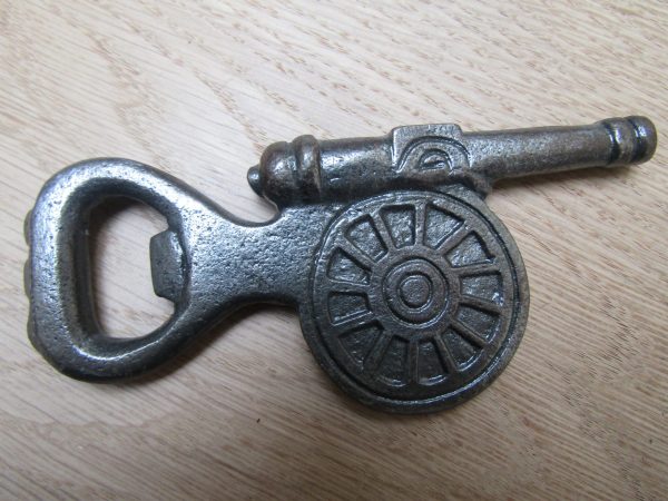 Cast Iron Gun Barrel Bottle Opener