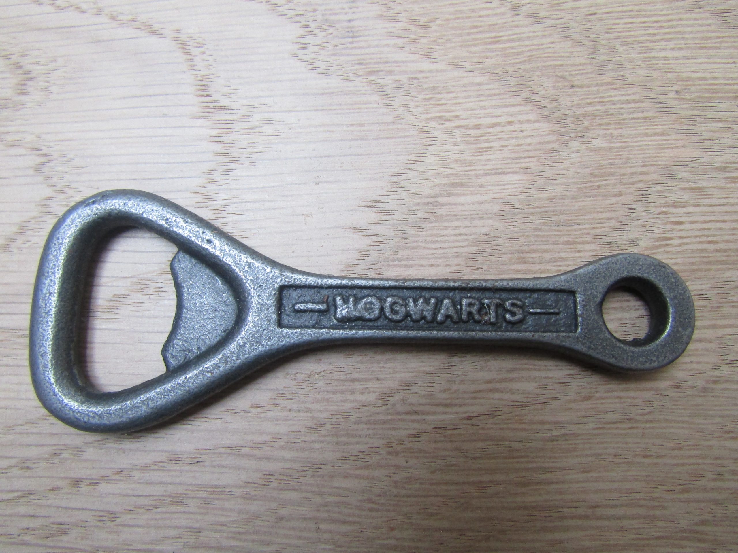 Cast Iron Flat Hogwarts Bottle Opener