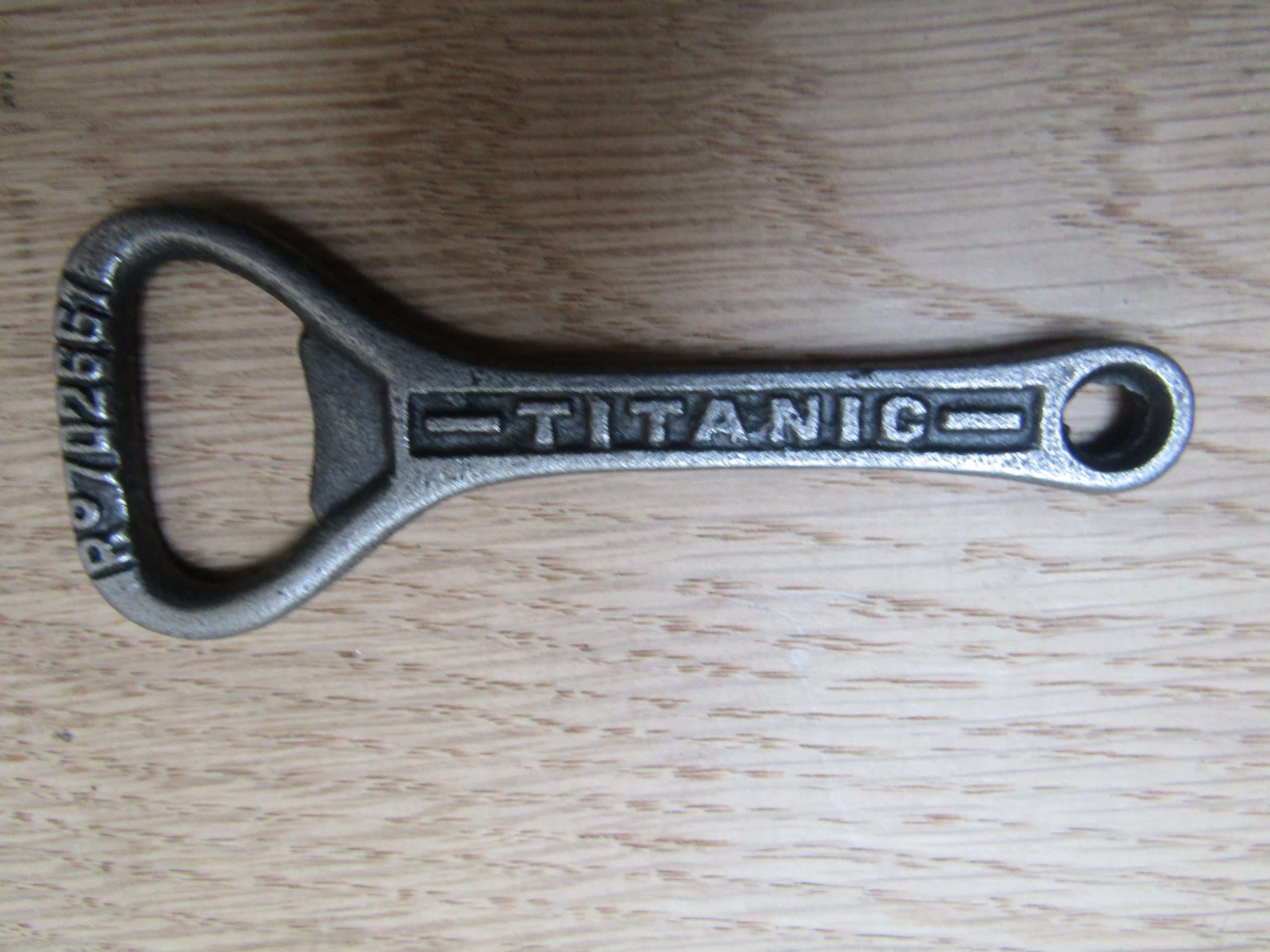 Cast Iron Flat Titanic Bottle Opener