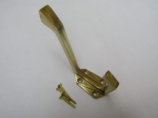 Pack Of 5 Geometric Coat Hooks Brass