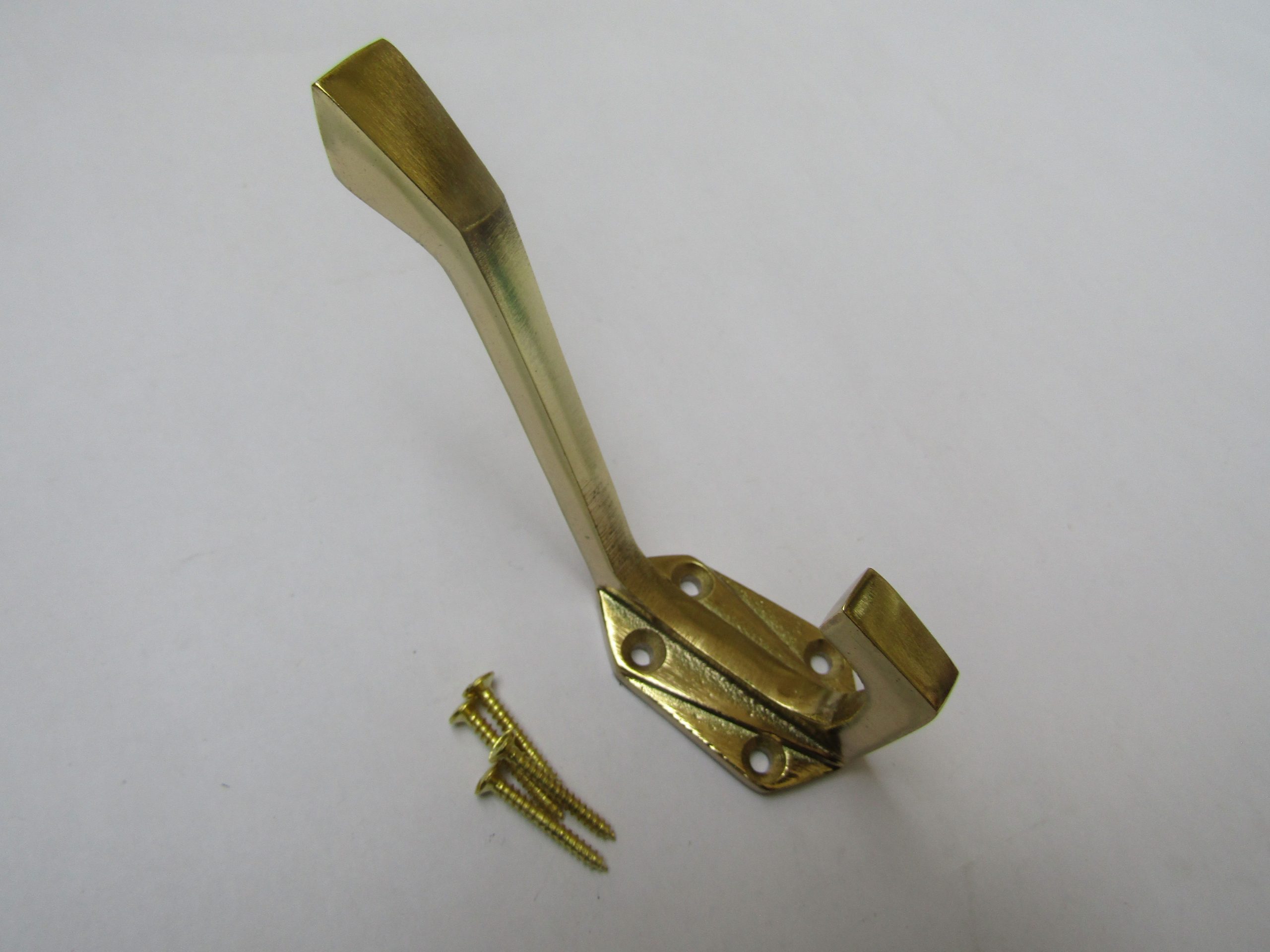 Geometric Coat Hook Brass