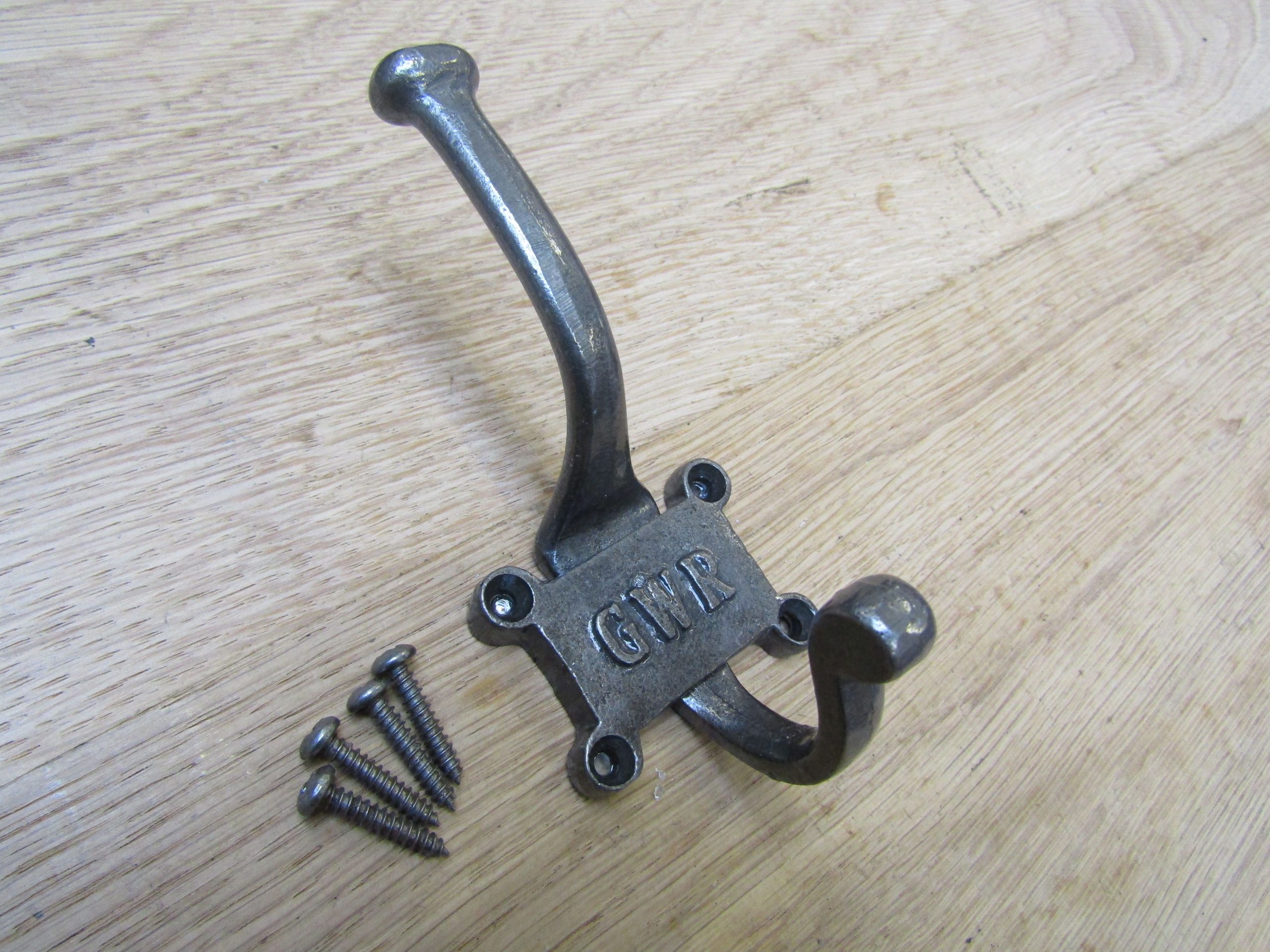 Pack Of 5 Retro GWR Railway Coat Hooks