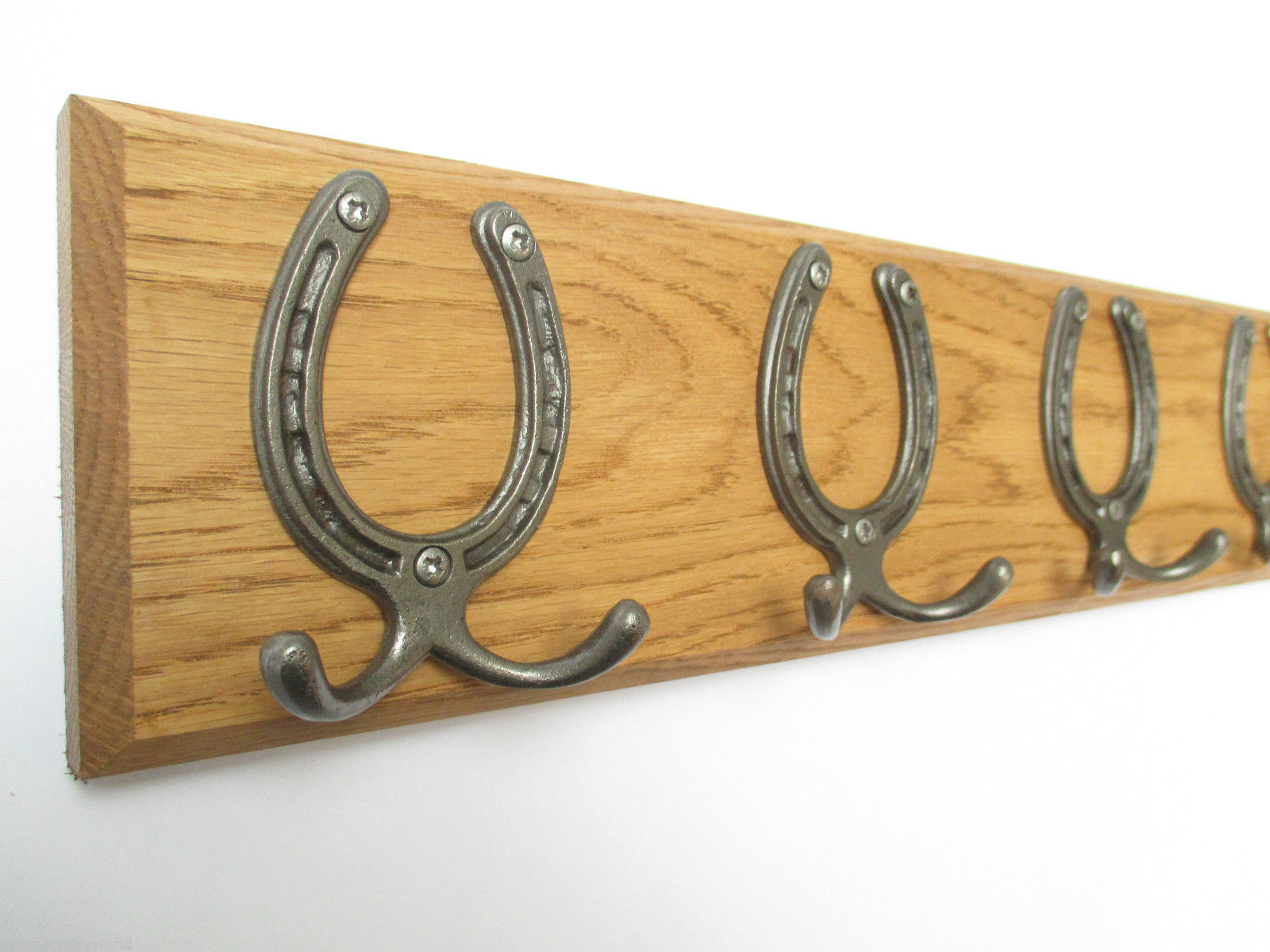 Small Horse Shoe 10 Hook Coat Rail 108cm