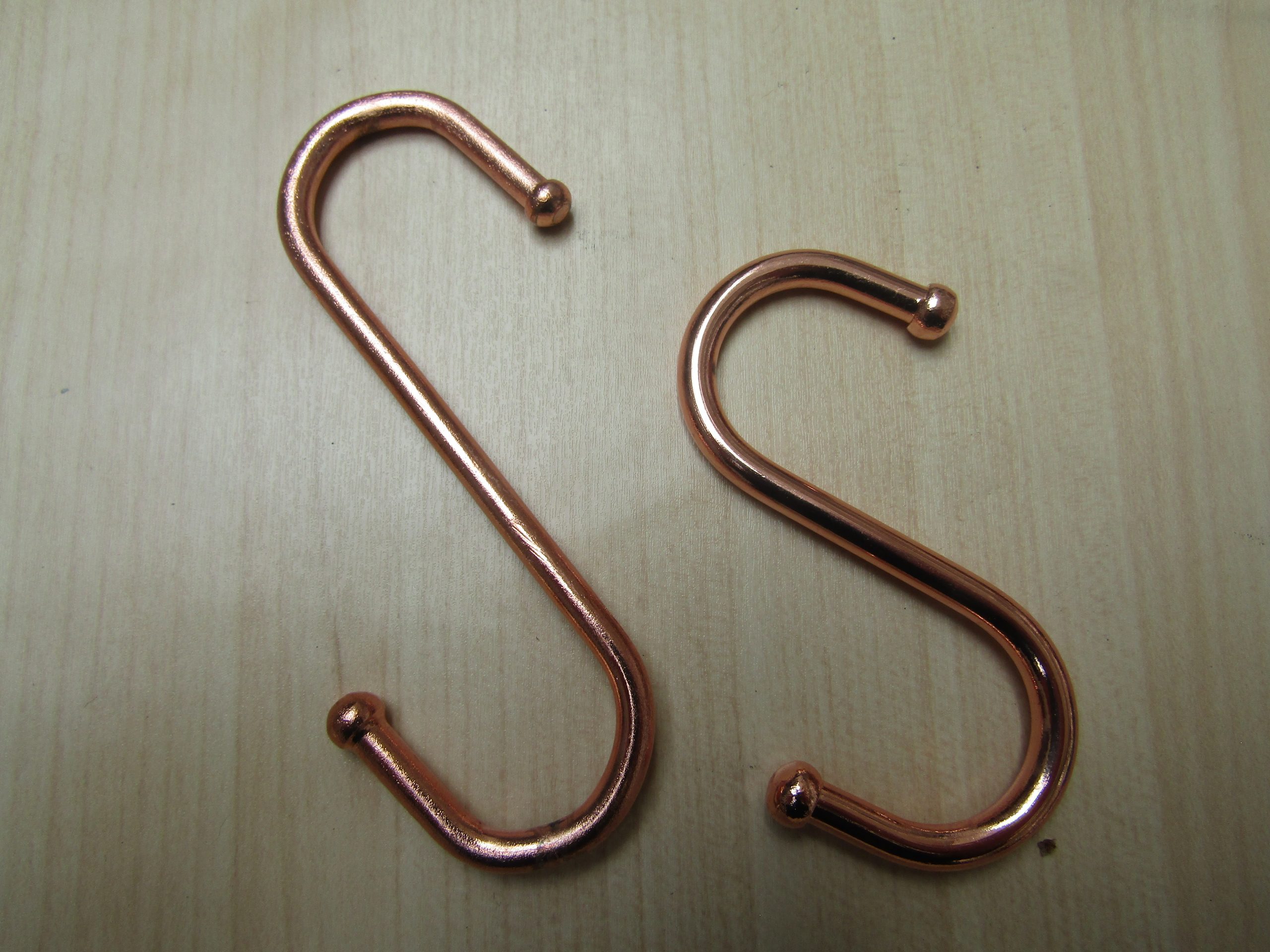 3" Steel S Hook Copper
