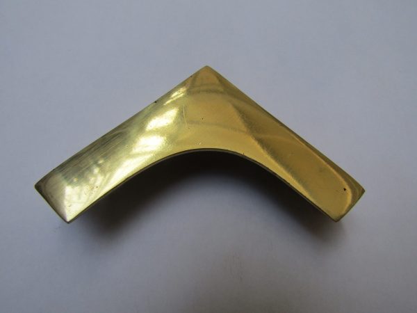 Pack Of 2 Military Chest Corner Polished Brass