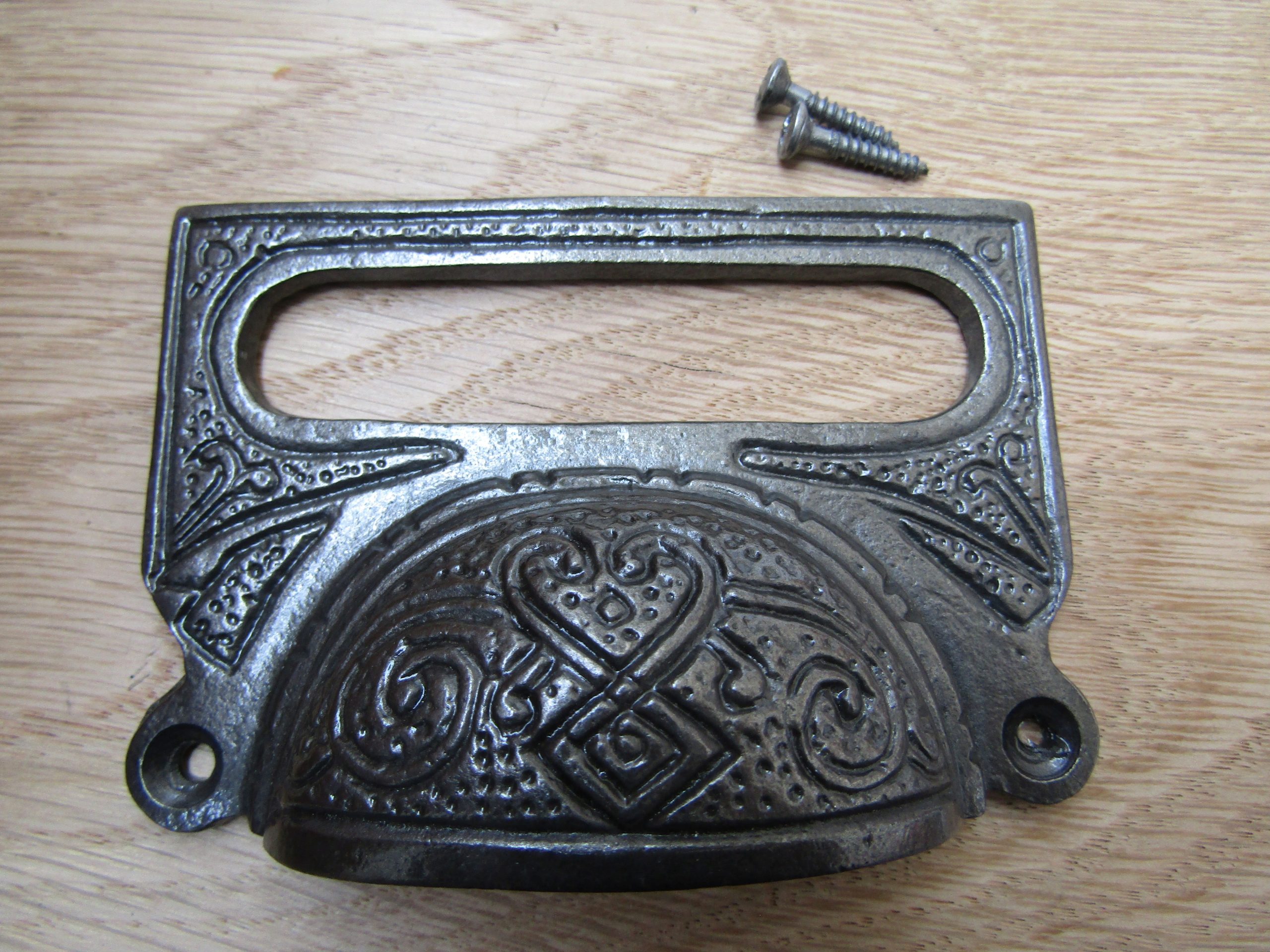 Ornate Filing Cabinet Card Frame Holder