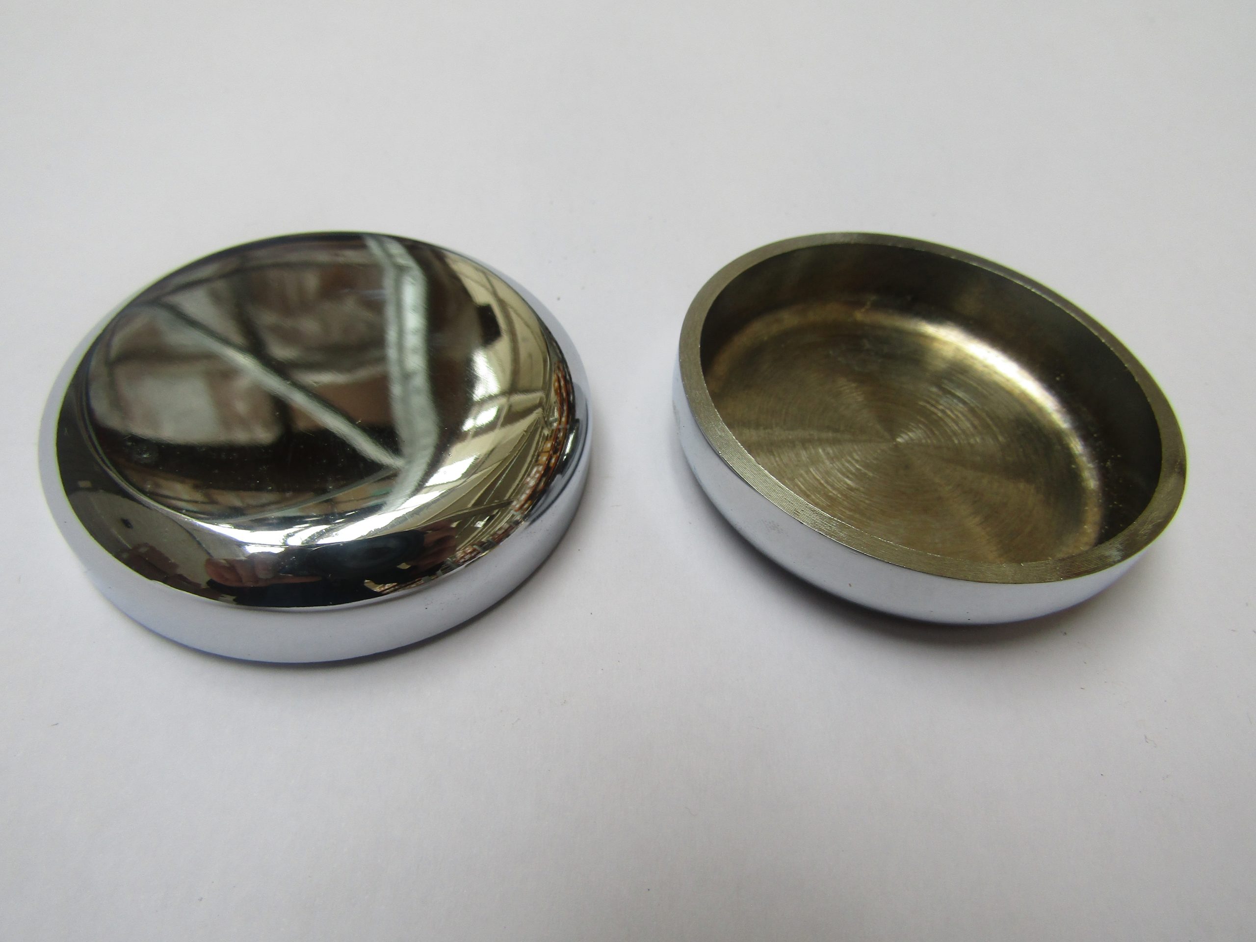 Pack Of 4 Castor Cups Polished Chrome