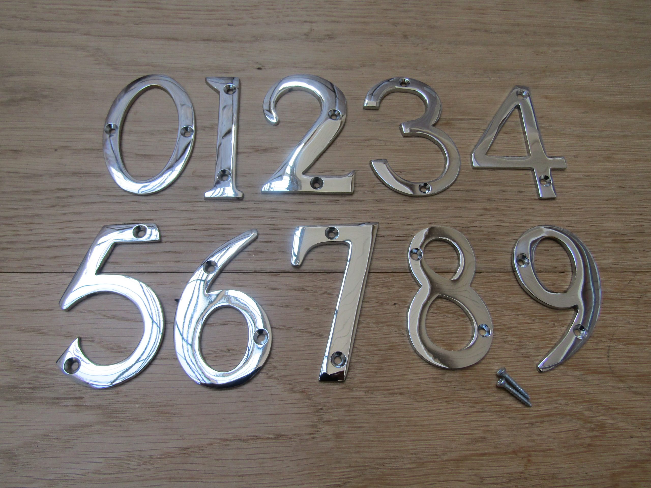 3" Polished Chrome Number 8