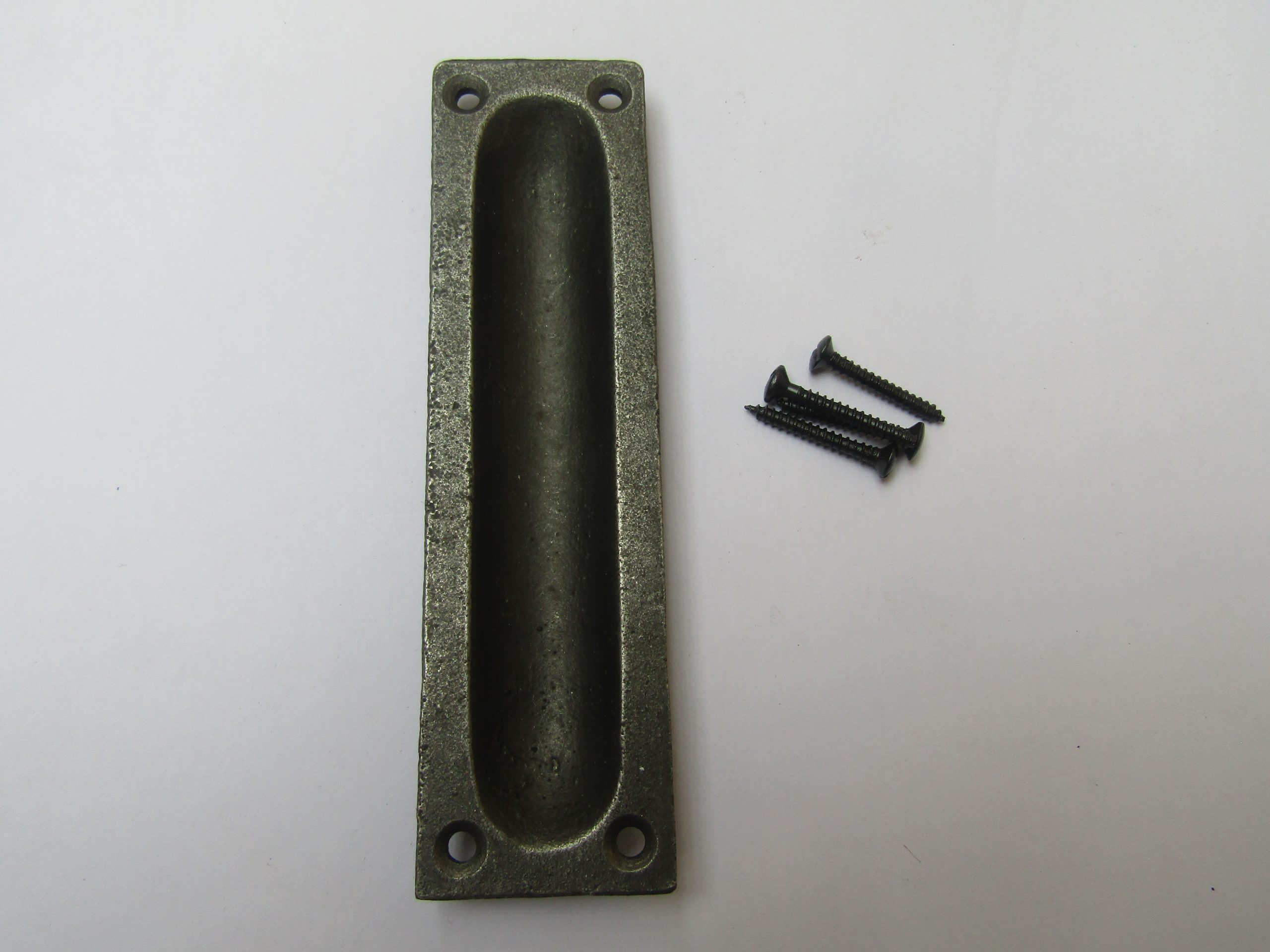 130mm Sliding Slim Recessed Handle Antique Iron