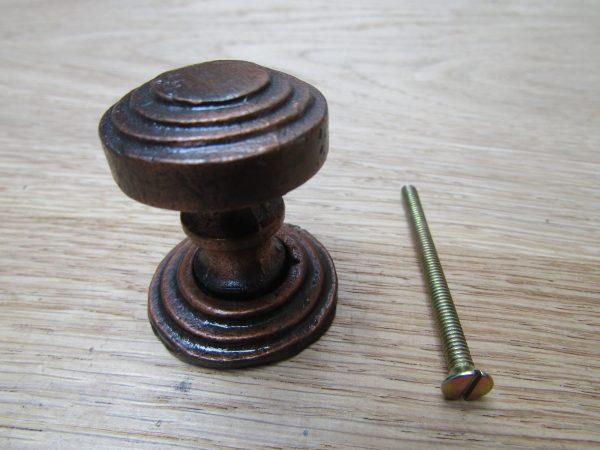 Twisted Round Cabinet Knob Pewter