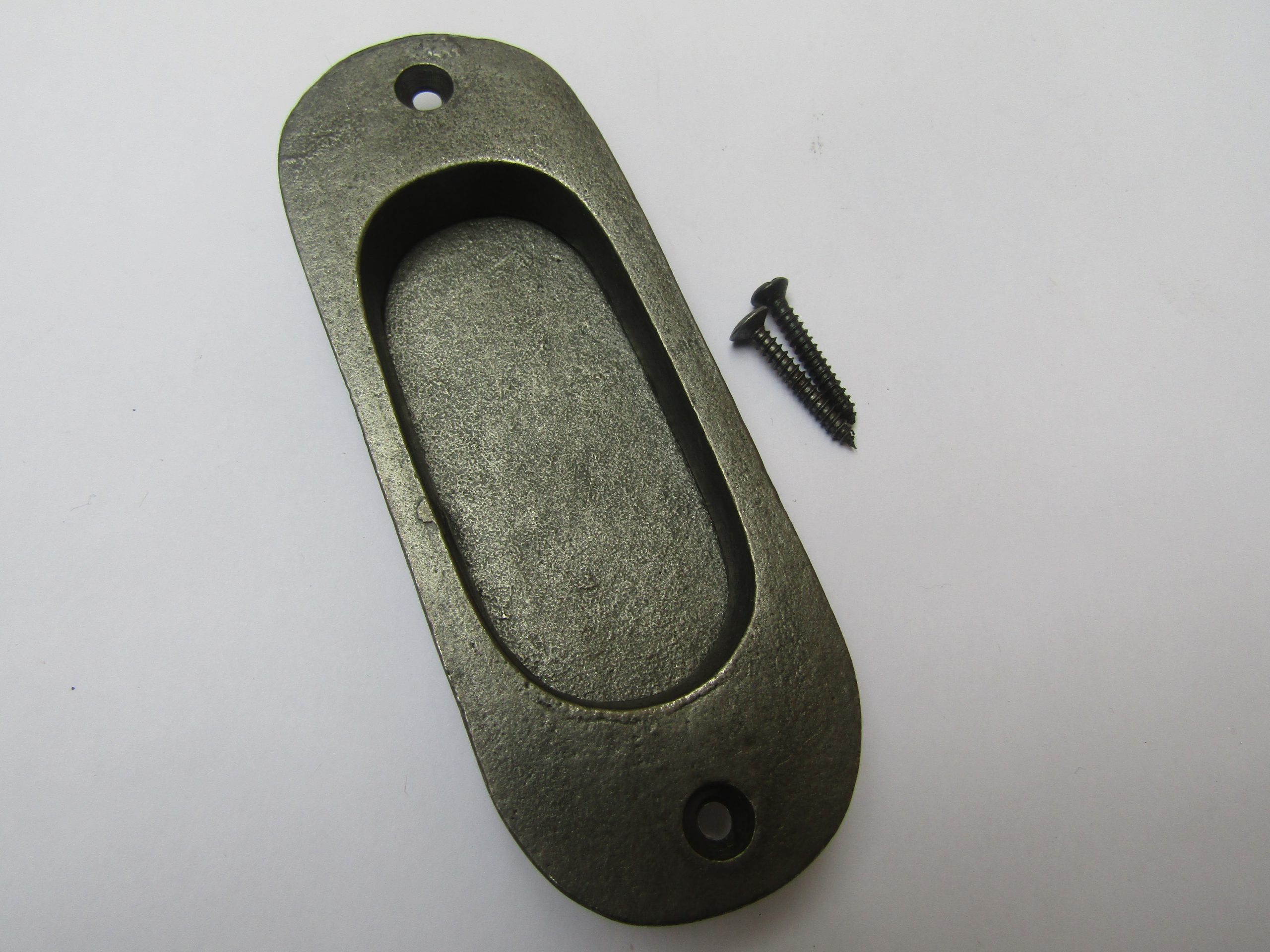 Round Edge Recessed Handle Antique Cast iron