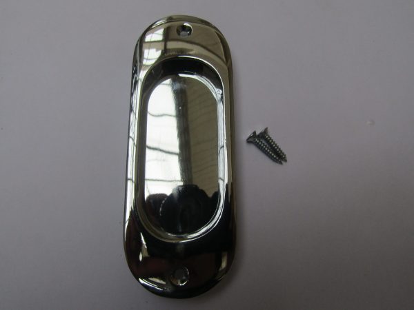 Round Edge Recessed Handle Polished Chrome