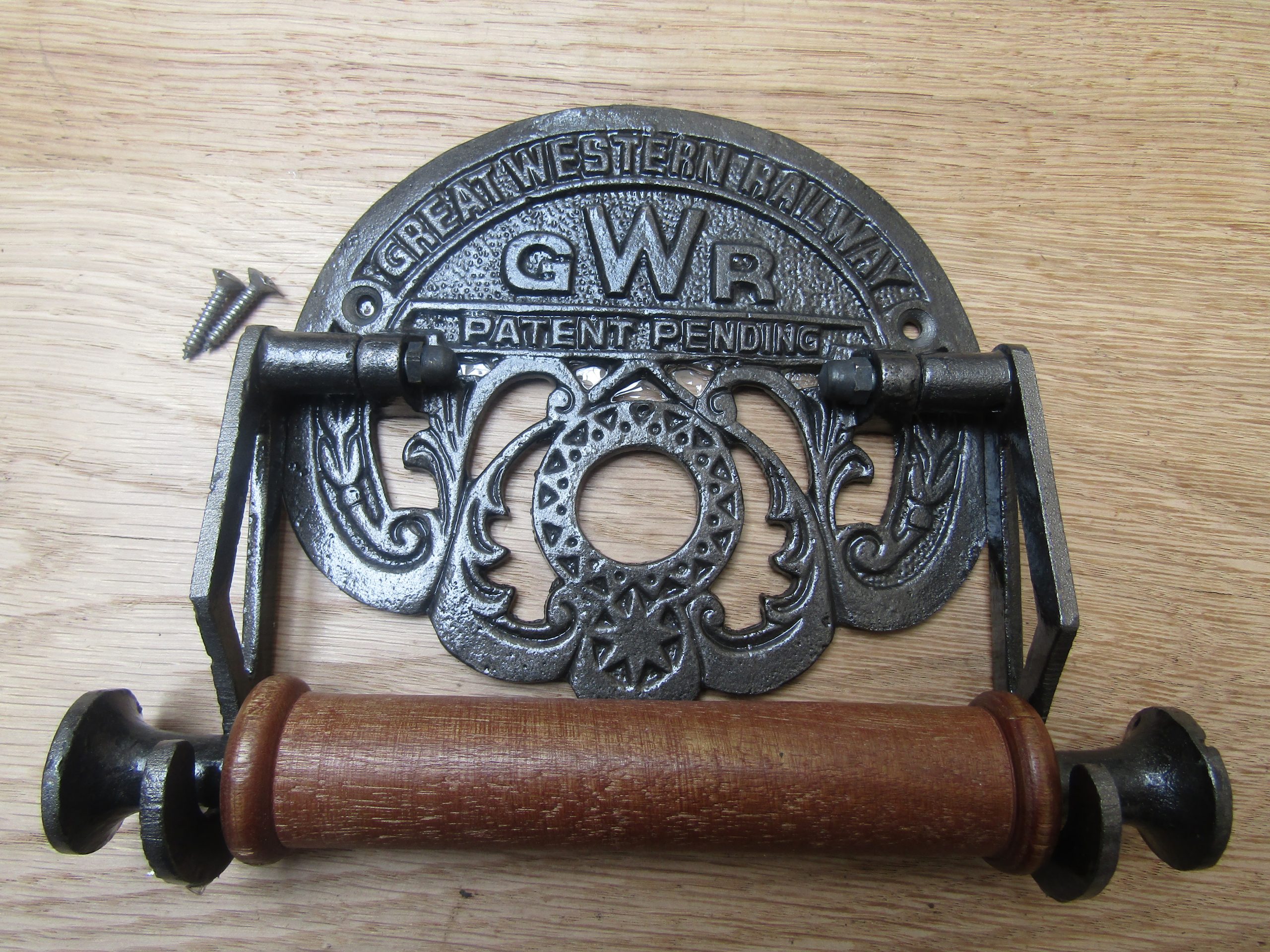 GWR Toilet Roll Holder Antique Iron