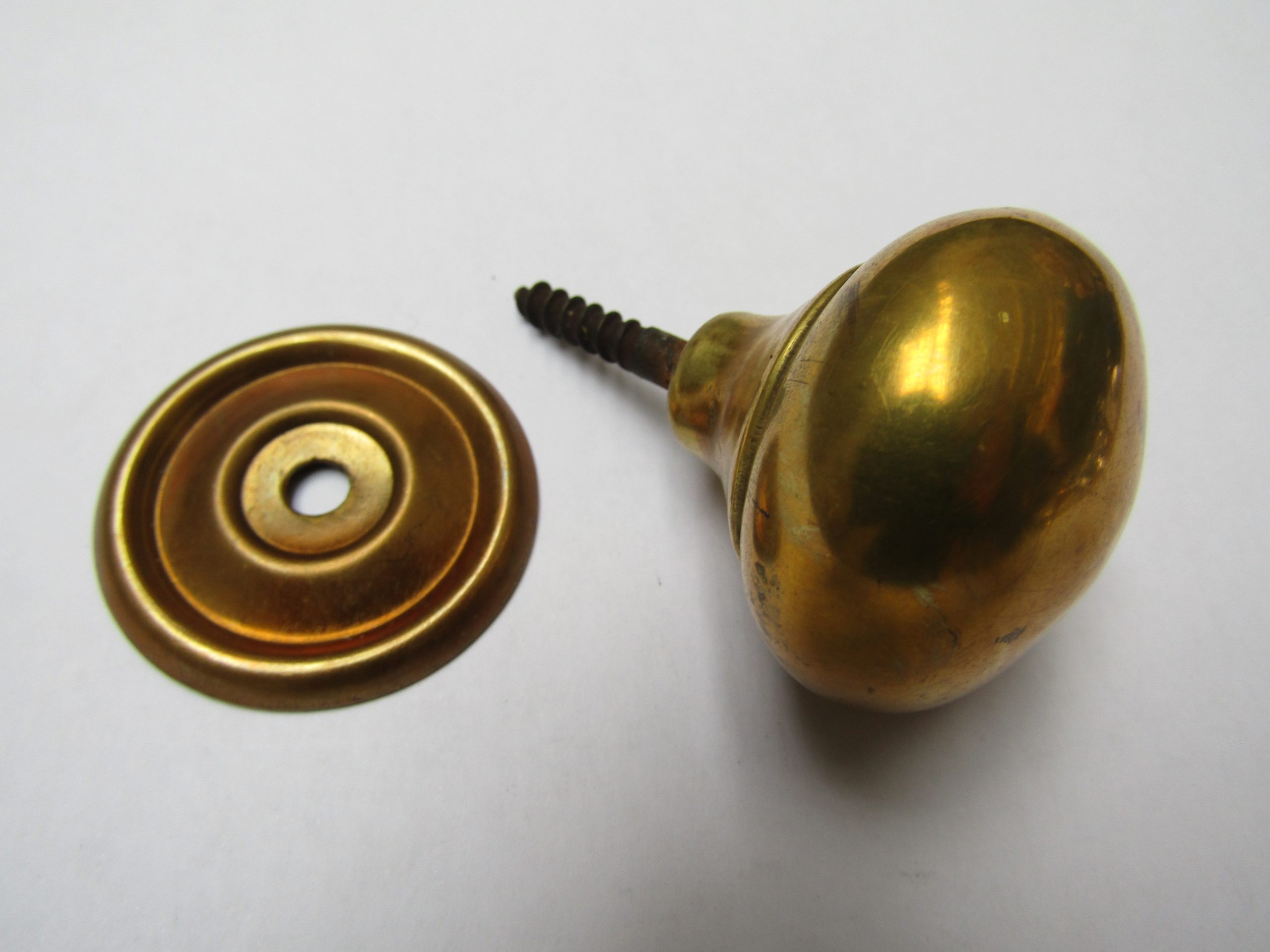 Screw In Cabinet Knob Antique Brass 32mm