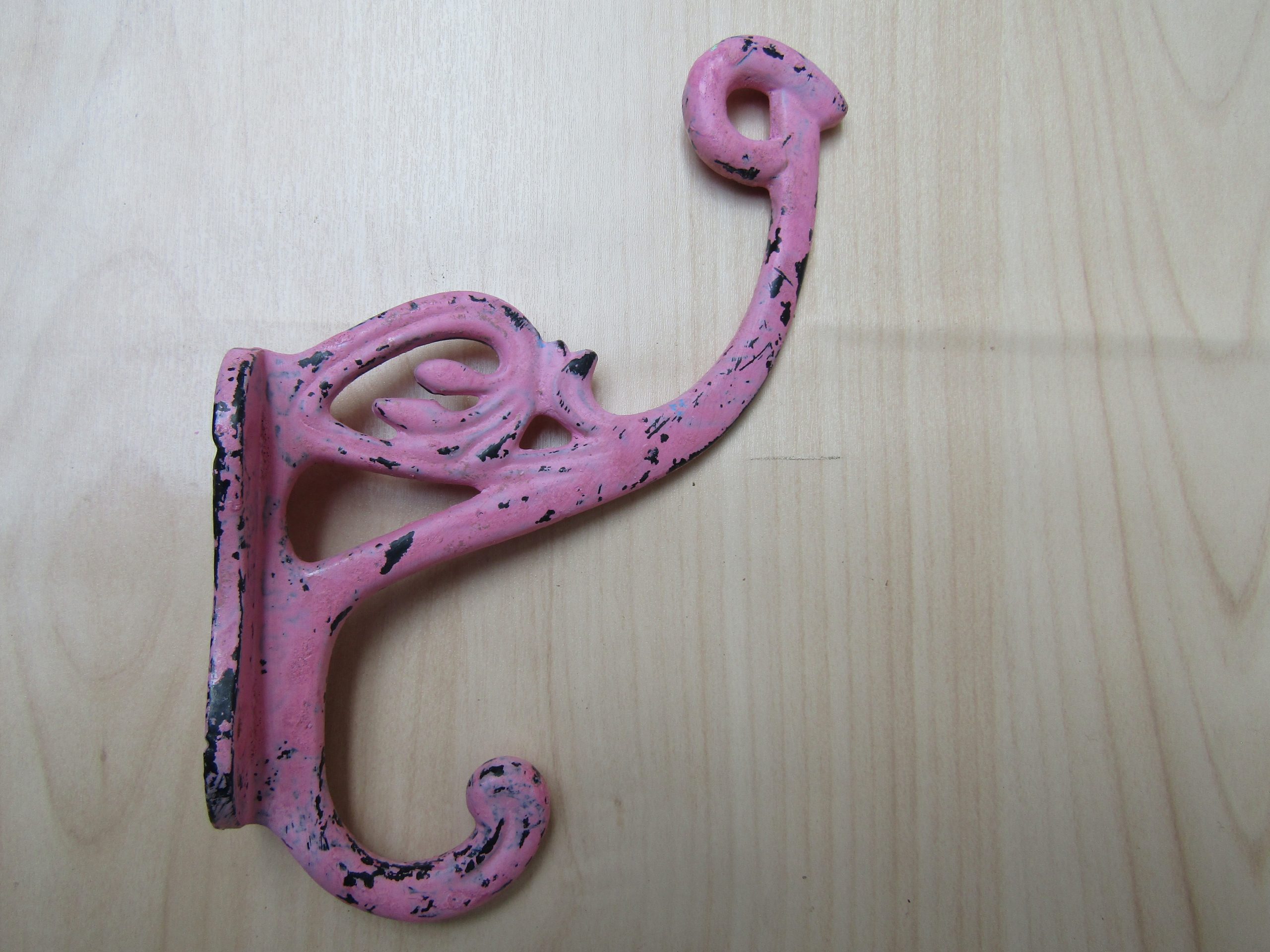 Pack Of 5 Swan P Coat Hooks Pink Patina
