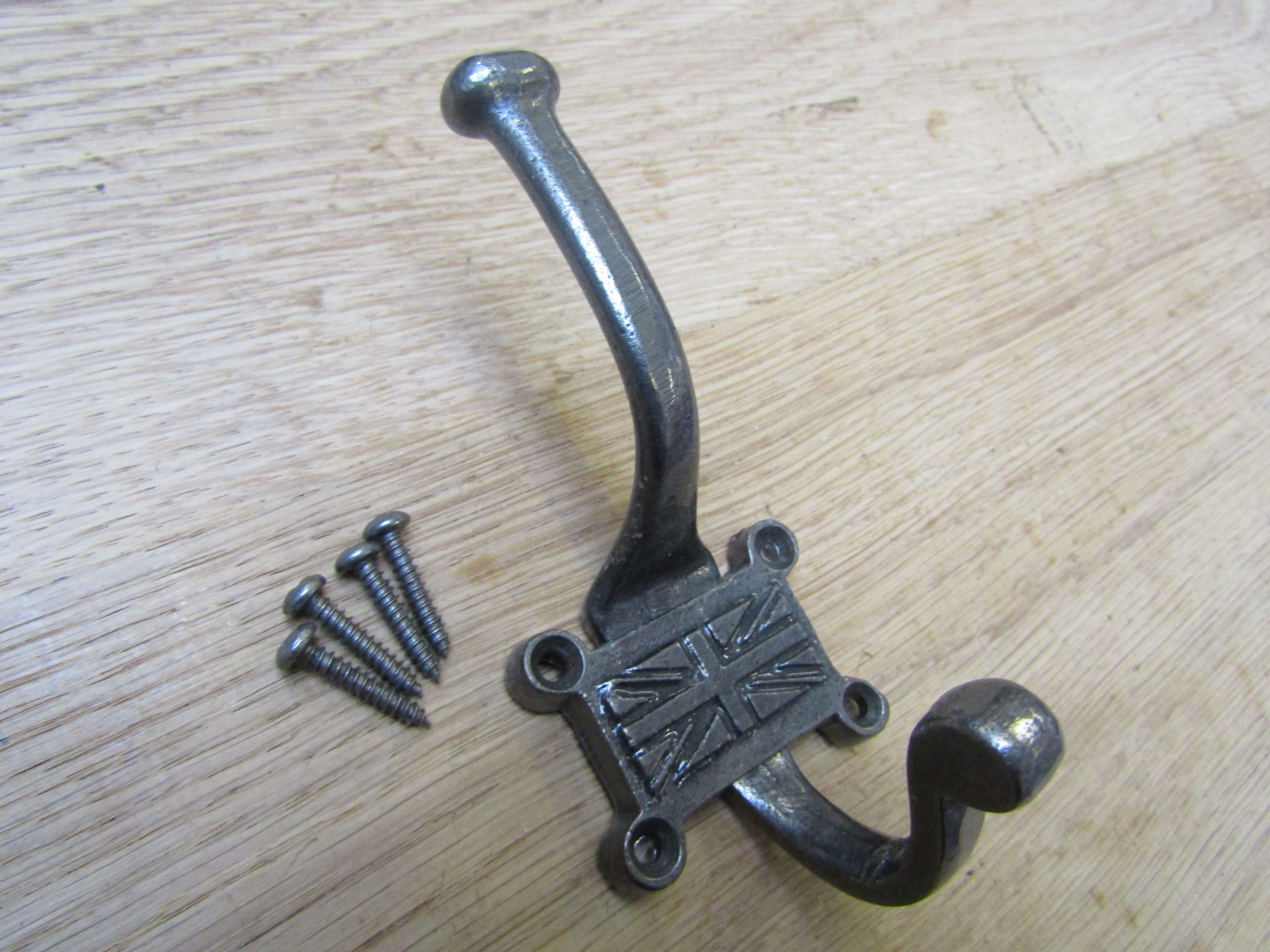Pack Of 5 Retro Union Jack Coat Hooks