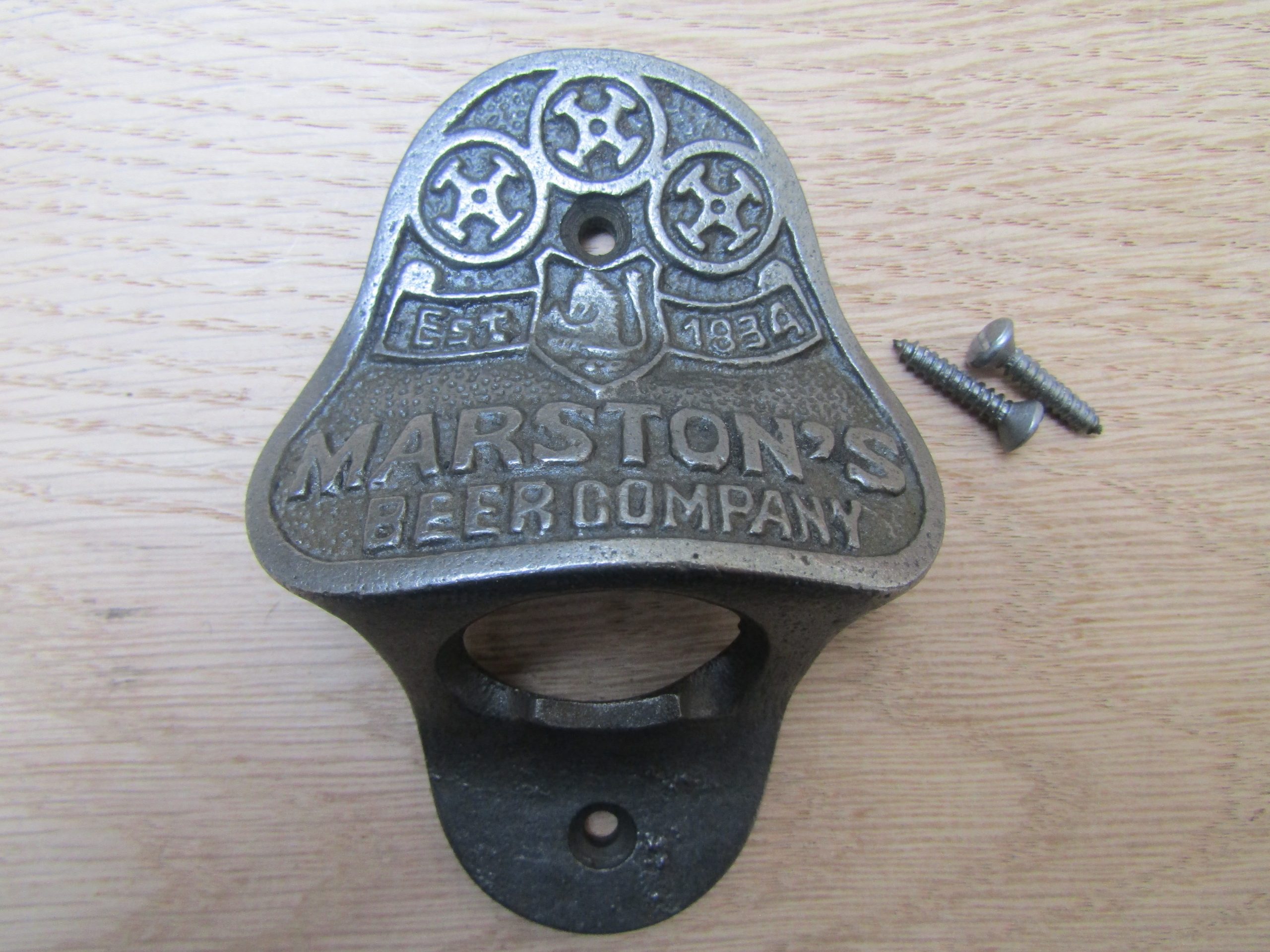 Cast Iron Marston's Beer Company Bottle Opener
