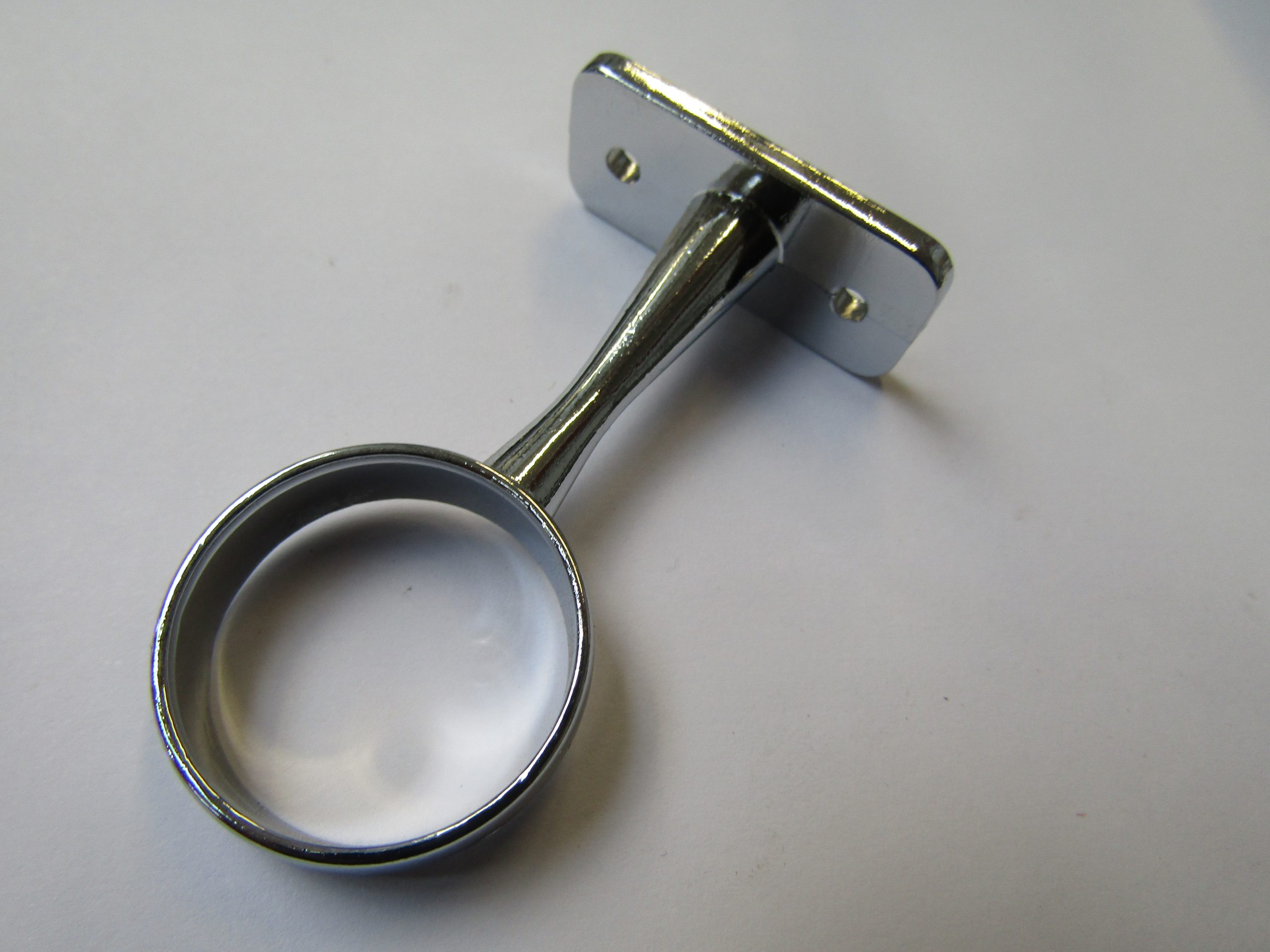 Chrome Retro Wardrobe Fittings Centre Bracket 25mm